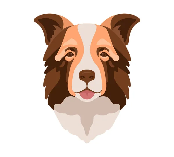 Hond hoofd icoon. Tekenfilm hondengezicht. Vector illustratie geïsoleerd op wit. Hondenkoppen. — Stockvector