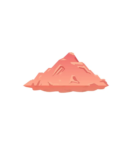 Vector Aislado Iconos Montaña Dibujos Animados Montañas Paisaje Natural Cima — Vector de stock