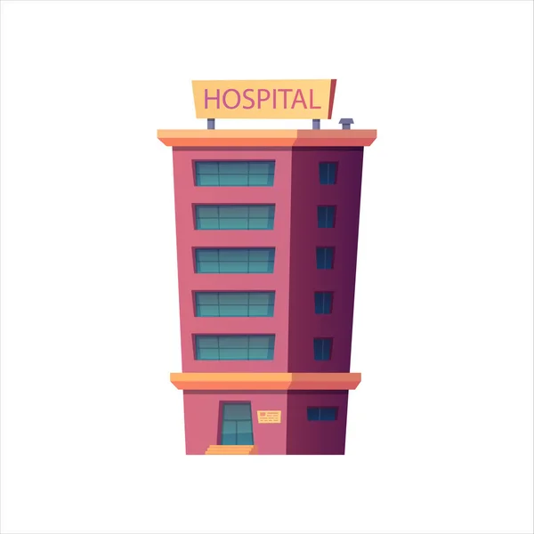 Vector Moderno Edificio Del Hospital Icono Colorido Concepto Ambulancia Médica Vectores De Stock Sin Royalties Gratis