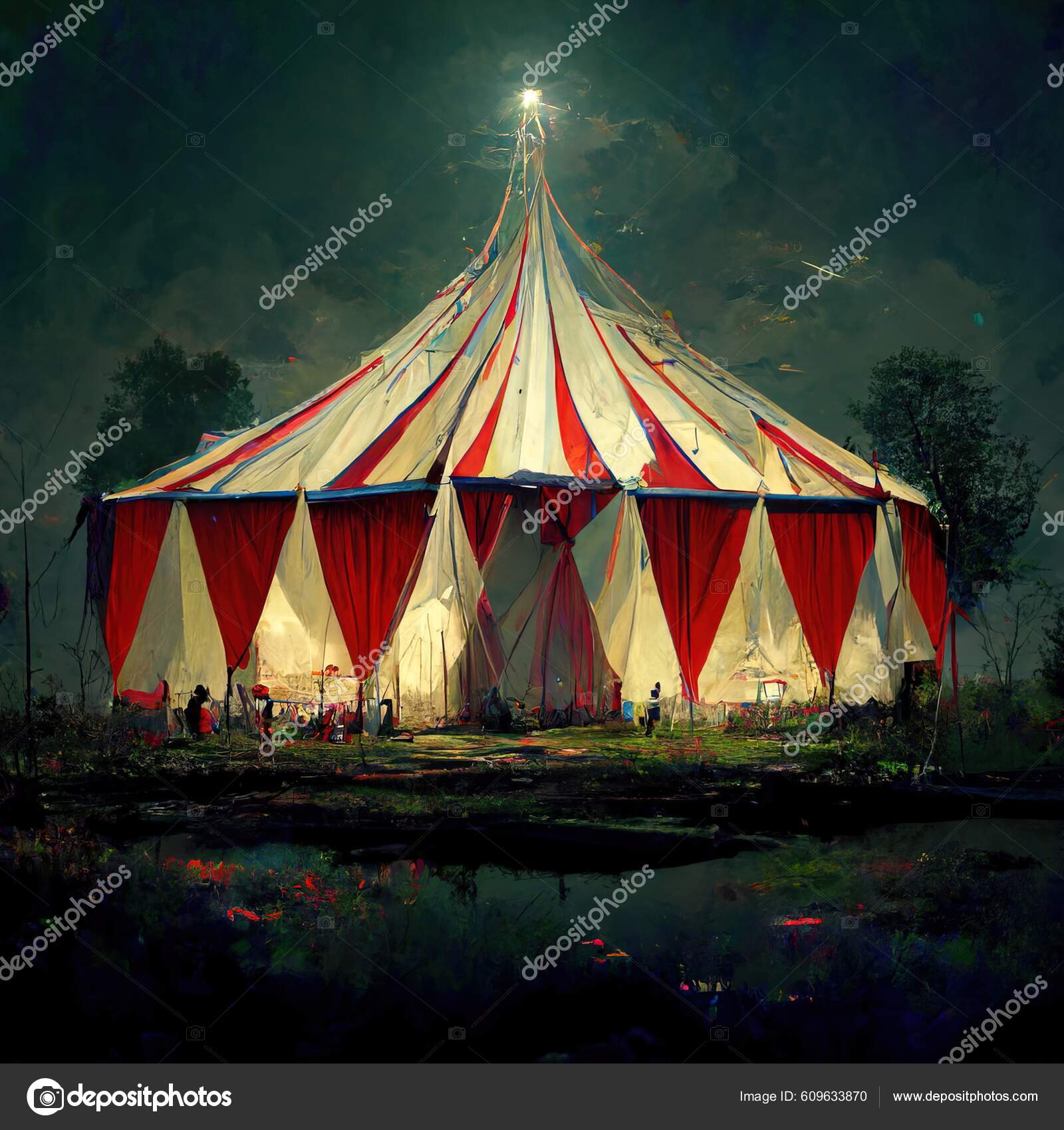 Rendering Carnival Arena Circus Tent Performing Show Festival Stock Photo by ©sicegame 609633870