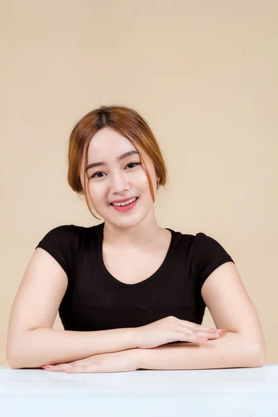 Beautiful Young Asian Woman Fresh Clean Skin — Foto Stock