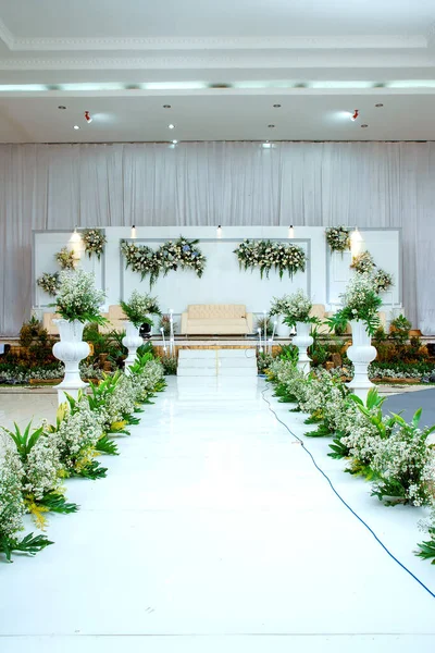 Wedding Decorations Wedding Backdrop Flowers Indonesian Wedding Decorations —  Fotos de Stock