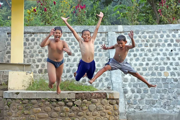 Magetan East Java Indonesia May 2022 Happy Little Children Playing — Stock Photo, Image