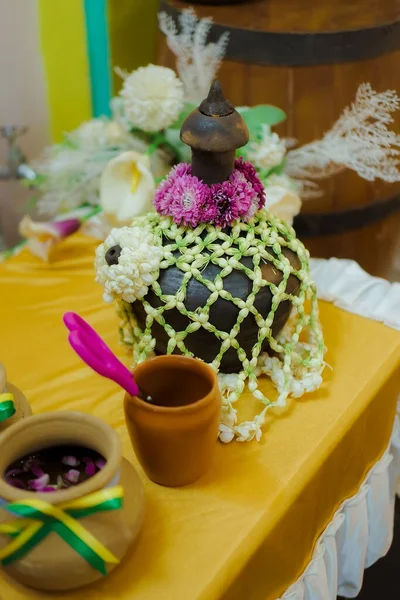 Kendi Pot Kendi Container Pot Often Used Store Water Bathing — Stockfoto