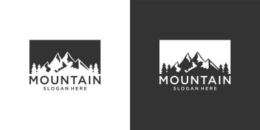 Mountain vector logo design template. Mountain logo. Mountain symbol.Mountain illustration