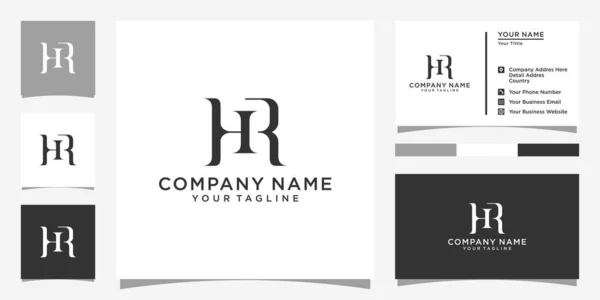 Letter Logo Design Vector Business Card Design — Wektor stockowy