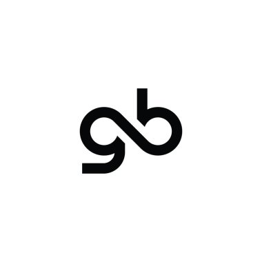 GB or BG initial letter logo design vector concept.
