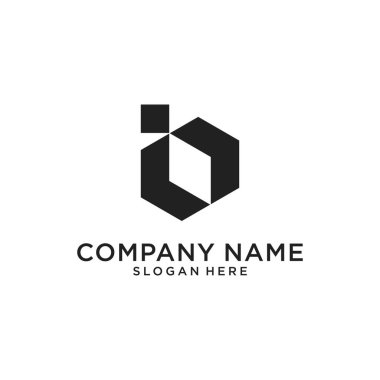 IB or BI initial letter logo design vector template.