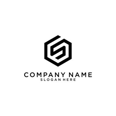 SG or GS initial letter logo design vector.