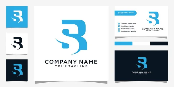Letter Logo Design Vector Business Card Design — Stock Vector