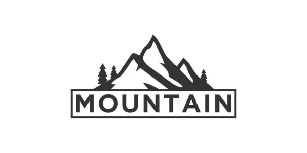 Mountain vector logo design template. Mountain logo. Mountain symbol.Mountain illustration.