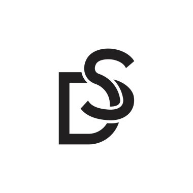DS or SD letter logo design concept