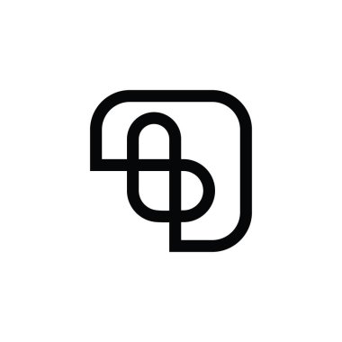 B or BB initial letter logo design vector.