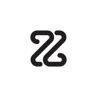 Letter Z or ZZ monogram logo design vector