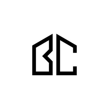 BC or CB initial letter logo design vector.