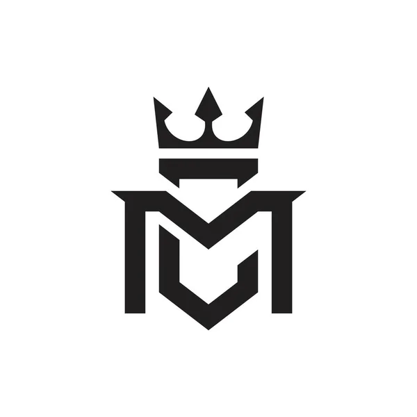 Letter Logo Crown Icon Vector — Stockvektor