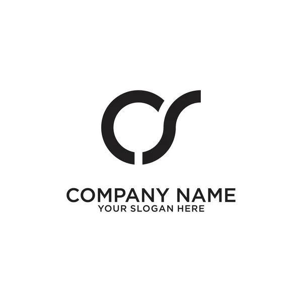 Initial Logo Design Monogram Isolated White Background — Wektor stockowy