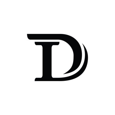 DL or LD initial letter logo design vector.
