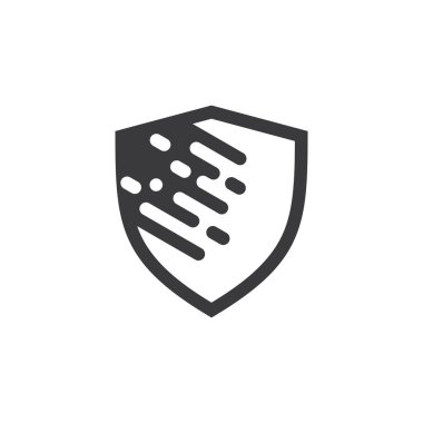 Vector design of security logo. Security logo technology for your company, shield logo for security data.