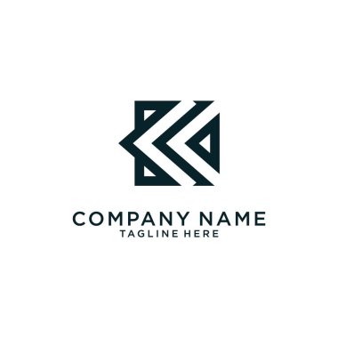 Initial K letter Logo design concept. Vector abstract letter K logo. Design concept letter K template. Modern K mark