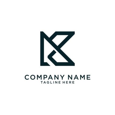 Initial K letter Logo design concept. Vector abstract letter K logo. Design concept letter K template. Modern K mark