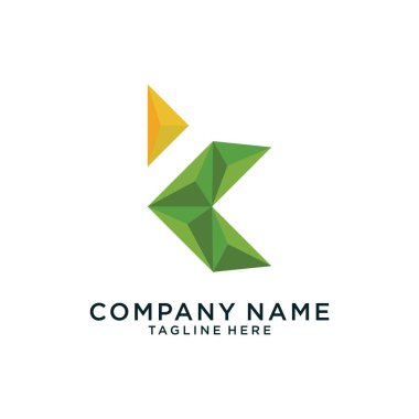 Initial K letter Logo design concept. Vector abstract letter K logo. Design concept letter K template. Modern K mark