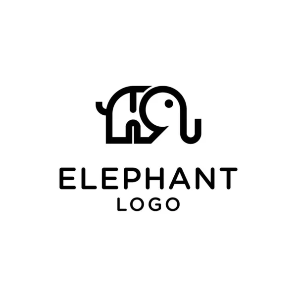 Elephant Logo Vector Icon Template White Background Elephant Symbol Elephant — Stock Vector
