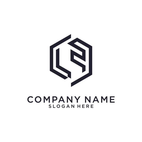 Initial Letter Logo Design Vector White Background —  Vetores de Stock
