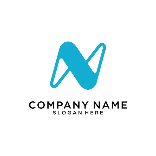 Letter Monogram Logo Design Vector White Background —  Vetores de Stock