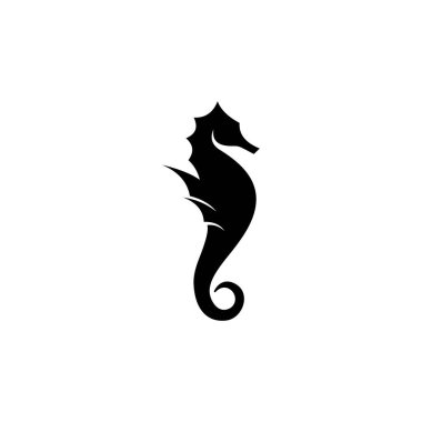creative seahorse logo icon. Seahorse icon and symbol vector illustration.