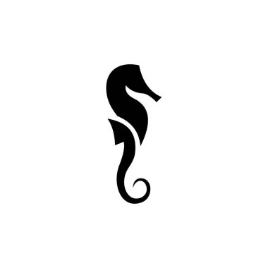 creative seahorse logo icon. Seahorse icon and symbol vector illustration.