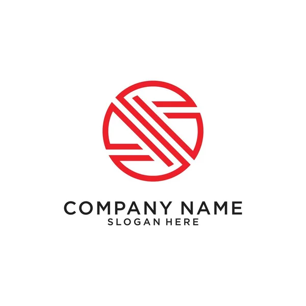 Initial Letter Logo Design Vector White Background —  Vetores de Stock