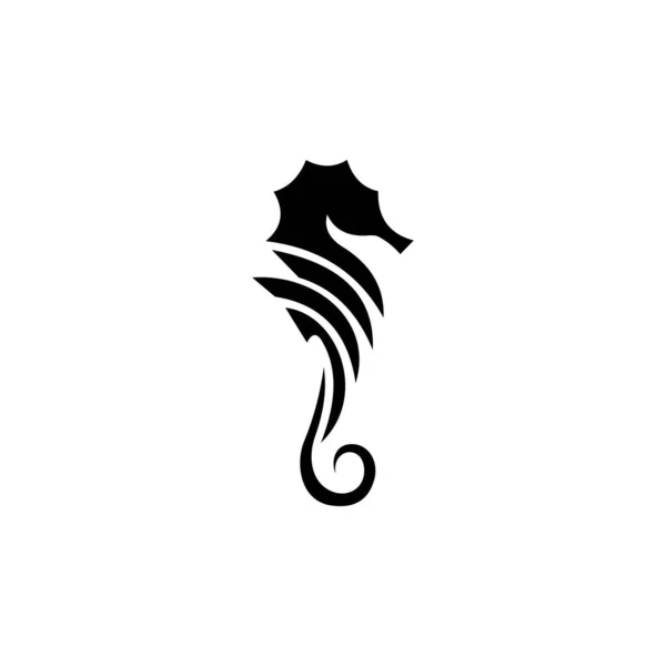 Creative Seahorse Logo Icon Seahorse Icon Symbol Vector Illustration — Stok Vektör