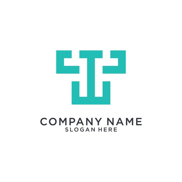 Initial Letter Logo Design Vector White Background — 图库矢量图片