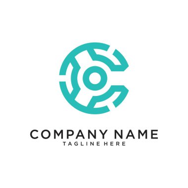 Initial letter C logo design concept.