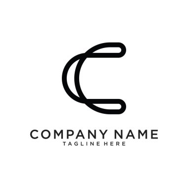 Initial letter C logo design concept.