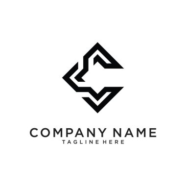 Initial letter C logo design concept.