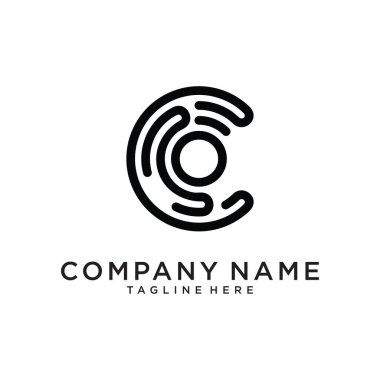Initial letter C logo design concept.