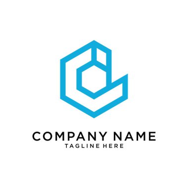 D or DD letter logo design vector.