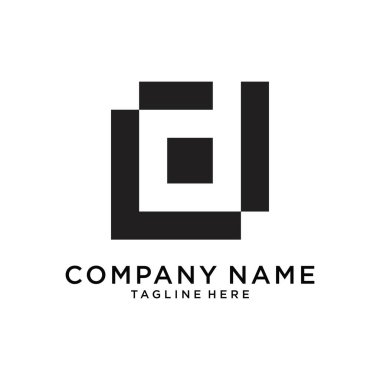 D or DD letter logo design vector.