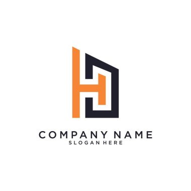 HC or CH letter logo design vector. Initial HC or CH