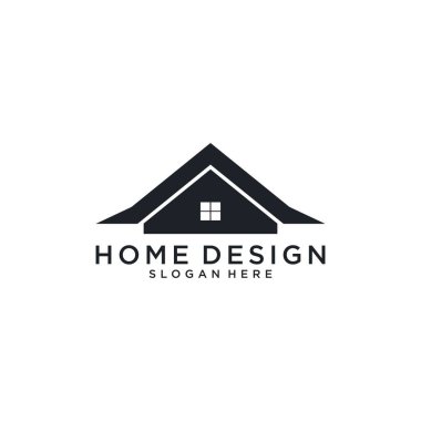 Real estate logo vector home design concept. Roof and home logo vector