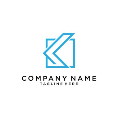 Initial letter K logo design concept. K vector. K icon