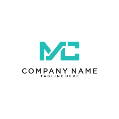MC or CM initial letter logo design. MC vector. MC icon.MC logo