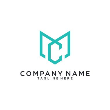 MC or CM initial letter logo design. MC vector. MC icon.MC logo
