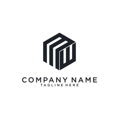 MW or WM initial letter logo design. MC vector. MC icon.MC logo