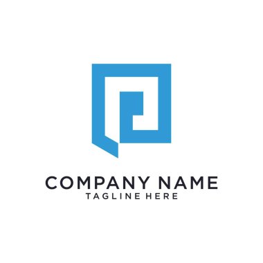 Initial letter P vector logo design template. P logo, P icon, P initial