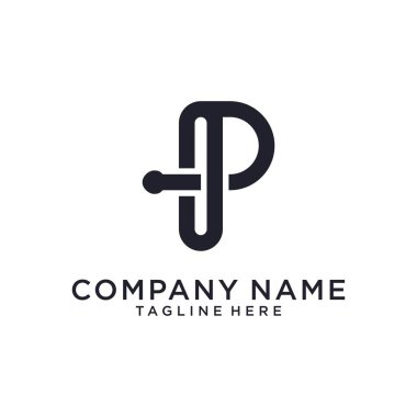 Initial letter P vector logo design template. P logo, P icon, P initial