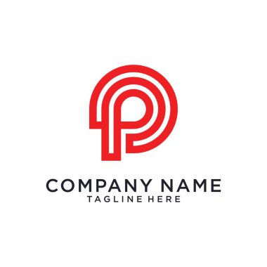 Initial letter P vector logo design template. P logo, P icon, P initial
