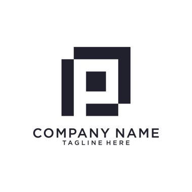 Initial letter P vector logo design template. P logo, P icon, P initial